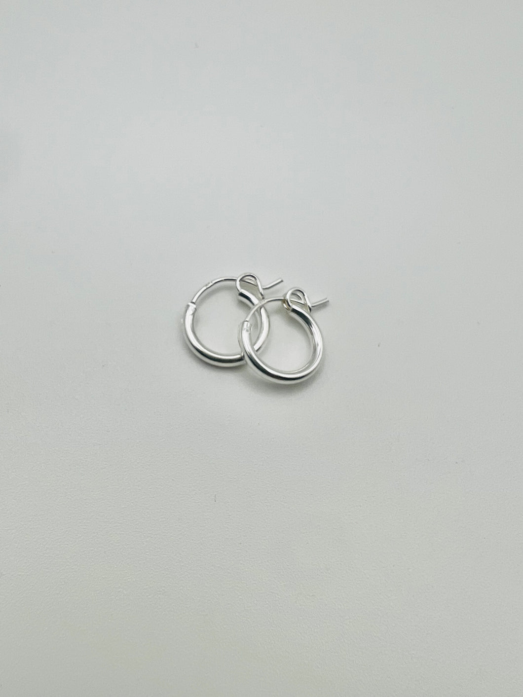 12mm Sterling Silver Hoop Earrings