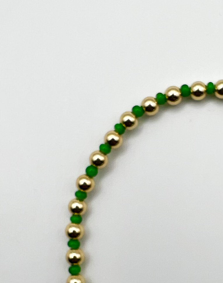 Sweet Green Bead Bracelet