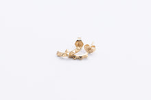 Load image into Gallery viewer, 14K YELLOW GOLD CURVED SPIKE EARRINGS
